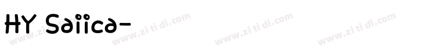 HY Saiica字体转换